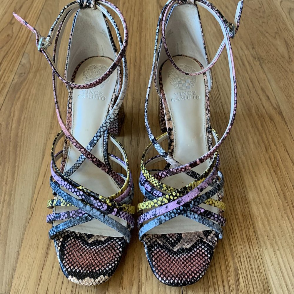 Vince Camuto "WINIVEY" Multi-Colored Strap Shoes - Size Women's 9 1/2